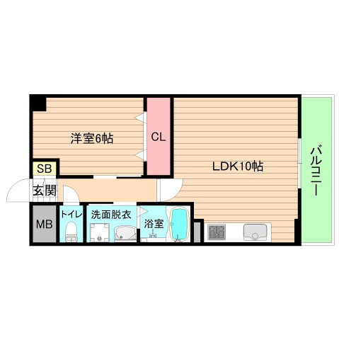 大阪市城東区野江１丁目の賃貸マンションの間取り