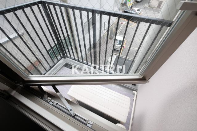 アーバネックス中崎町Ⅱのバルコニー