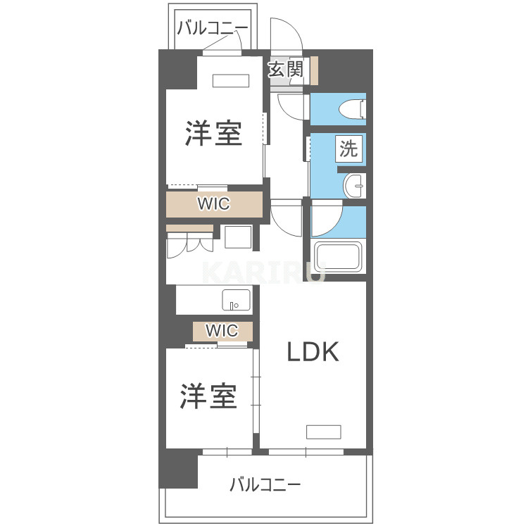 アーバネックス中崎町Ⅱの間取り