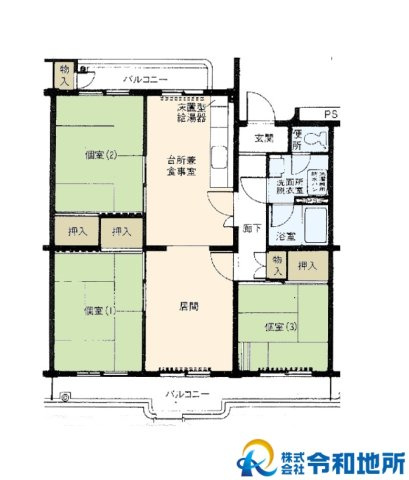 湘南ライフタウン駒寄第一住宅　18号棟の間取り