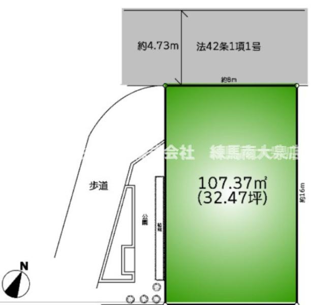西東京市保谷町　土地　西武真珠　西部柳沢の土地図