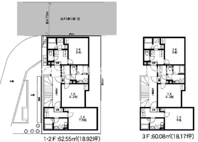西東京市保谷町　土地　西武真珠　西部柳沢の土地図＋建物プラン例