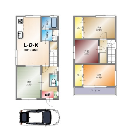 【間取り】 | 大枝東長町