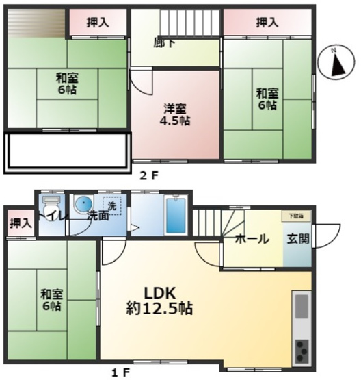 【間取り】 | 西舞子８丁目　中古戸建　収益