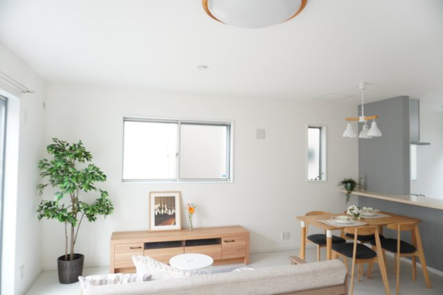 草加市西町 中古戸建の居間・リビング