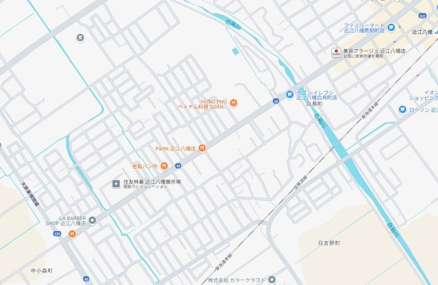 現地説明会開催　近江八幡市堀上町　第24-1期　新築一戸建ての地図