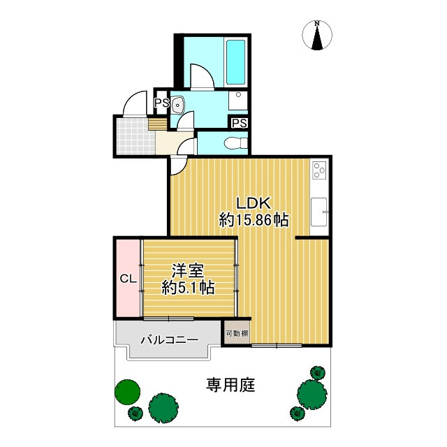 【価格改定】ルシエル向日町駅前の間取り|1LDK！
フルリノベーションのお部屋です(^^)/