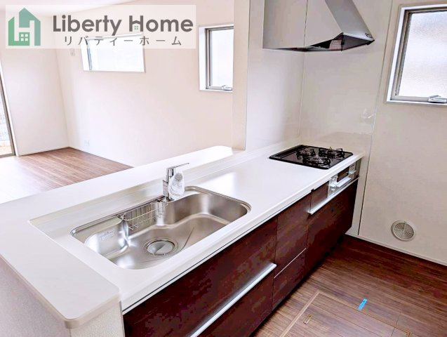 坂東市辺田第3　新築戸建て　１号棟のキッチン