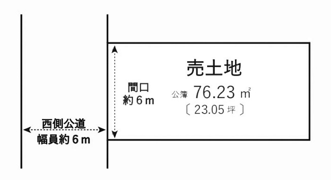 【土地図】 | 上桂森上町　建築条件無し売土地
