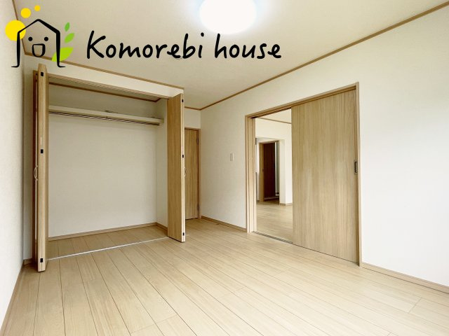 大宮七里グリーンハイツ　6号棟の寝室|落ち着いた色調の寝室です