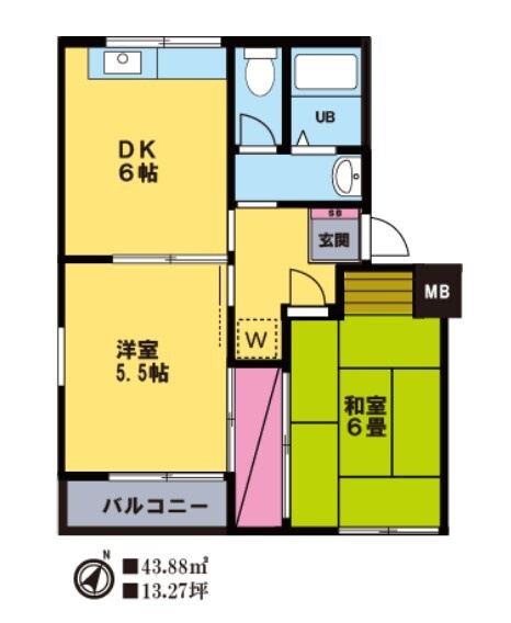 タウンコートダイキ の間取り