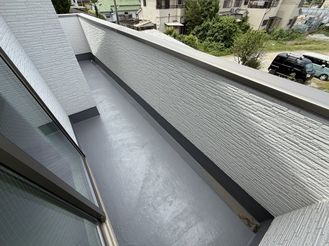 福田3号棟のバルコニー