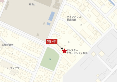 【地図】 | 鈴鹿市桜島町4丁目《ポレスターブロードシティ桜島》 | 詳細Map