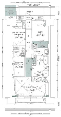ガーデンシティ新金岡　BRAVI不動産の間取り|【ガーデンシティ新金岡】間取りです