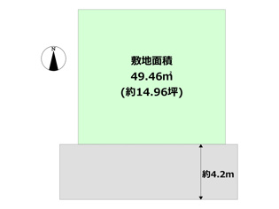 尼崎市善法寺町売り土地の間取り
