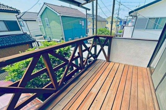 【中古】比企郡川島町下伊草中古住宅のバルコニー|陽当り良好なバルコニーです！