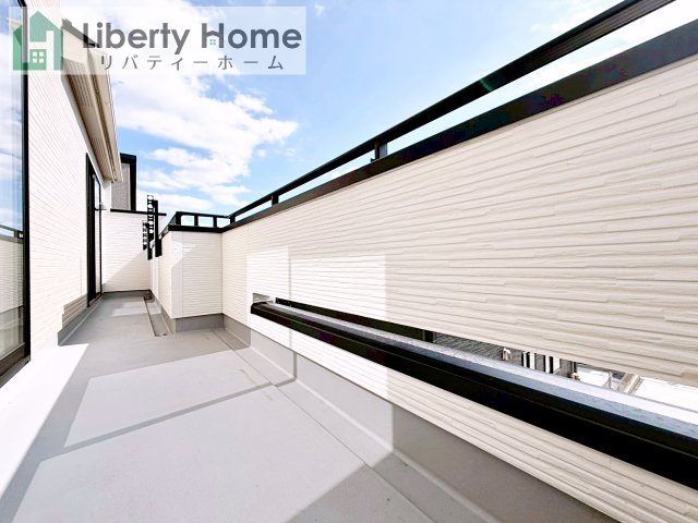 取手市台宿１丁目　新築戸建　１号棟のバルコニー
