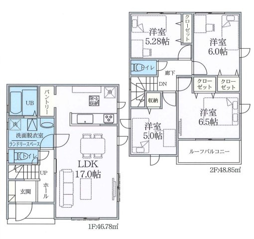 【間取り】 | 玉村町福島　２号棟 | 実際にご見学頂くと、周辺の生活環境やコンセントの位置、収納の広さなどがご理解頂けます。お気軽に内覧予約をしてください！