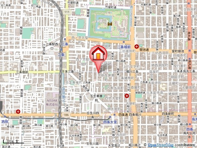 ベラジオ京都神泉苑の地図