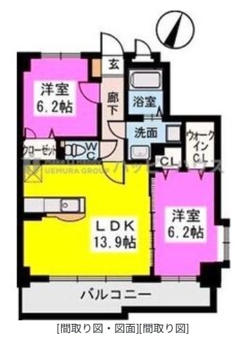 【間取り】 | アルテール春日