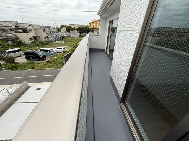 福田1号棟のバルコニー