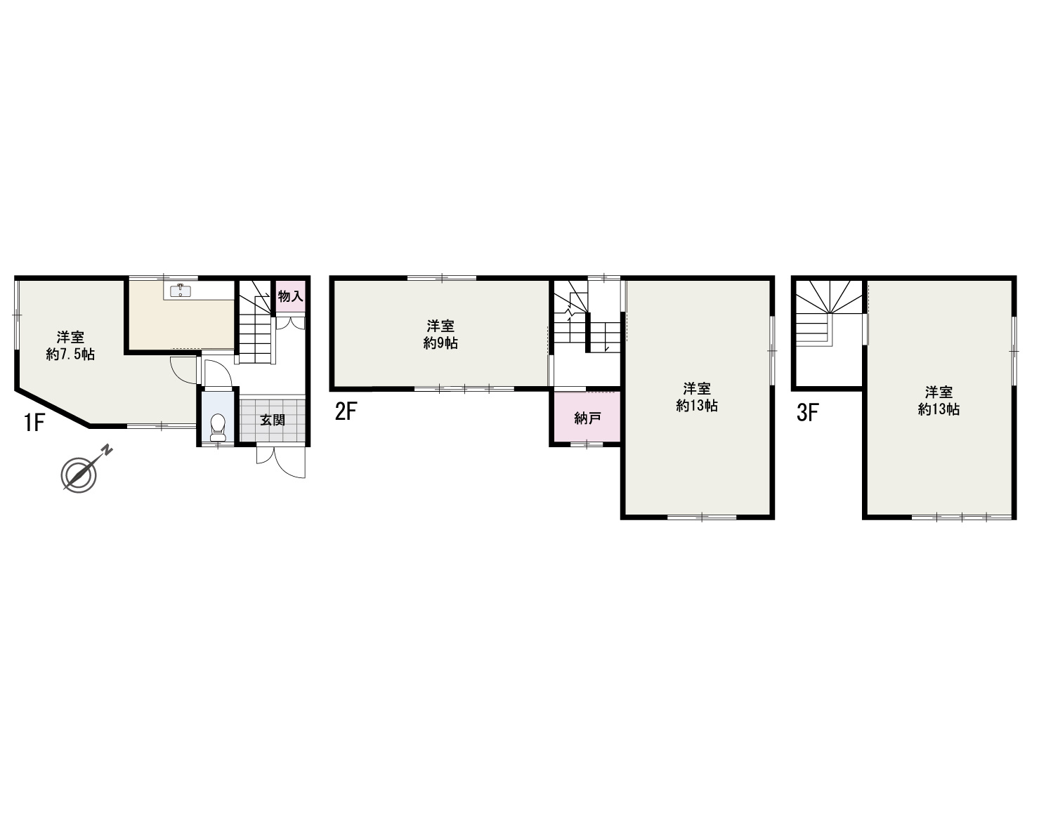 貝塚市脇浜1丁目　店舗の間取り|上水引き込み有！　塾でご使用になられてた物件です。