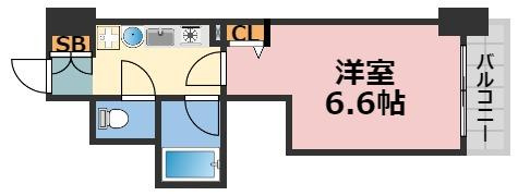 エステムコート大阪城南Ⅱの間取り