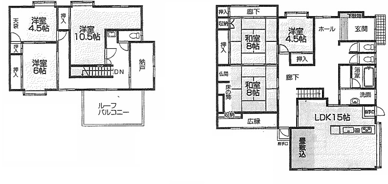 姫路市勝原区丁　JR「網干駅」徒歩15分の間取り