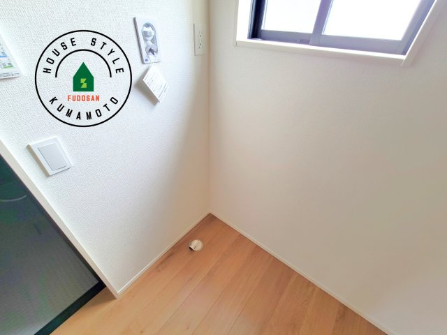 菊池市西寺第3-2棟（2号棟）　の内観：施工例|ランドリースペースとなります。広々して有効的にご使用できます。 