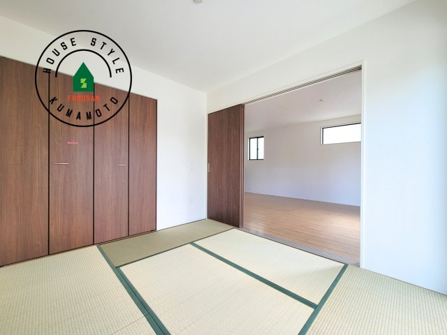 菊池市西寺第3-2棟（2号棟）　の内観：施工例|柔らかい畳が心地よい和室