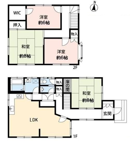 三条南町戸建ての間取り