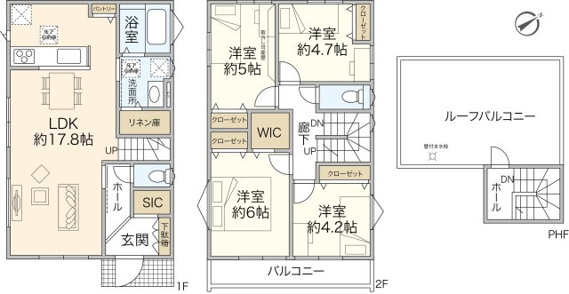 VerGarden舟倉1丁目　全3棟の画像
