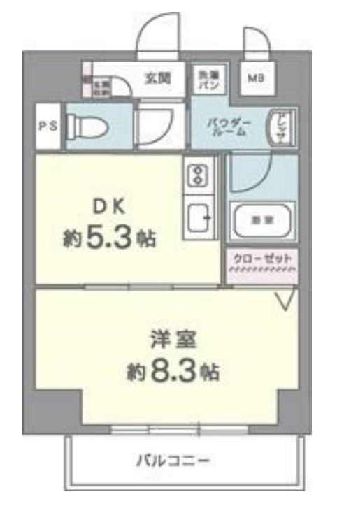 カルムクレール2.5.8の間取り