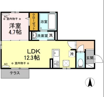 ソレイユryuuの間取り