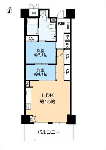 RICイーストコート11番街3番館の間取り|リフォーム履歴ありです。お気軽にお問い合わせください。