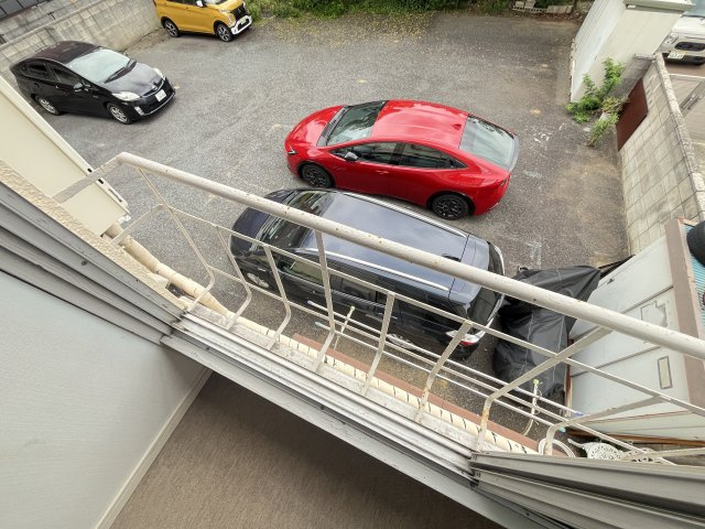 八幡荘のバルコニー