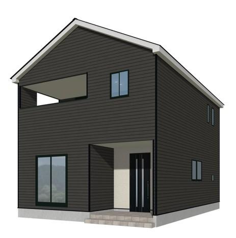 山形市浜崎【新築建売】1号棟の外観パース|完成予想図！早期ご予約受付中！