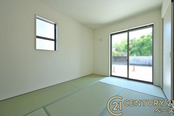 リーブルガーデン東新堂 ３号棟 ／新築一戸建の和室|■現地撮影写真■ほっこり落ち着ける和室！客間としてもご利用いただけます！■