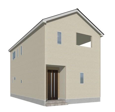 山形市浜崎【新築建売】2号棟  の外観パース|完成予想図！早期ご予約受付中！