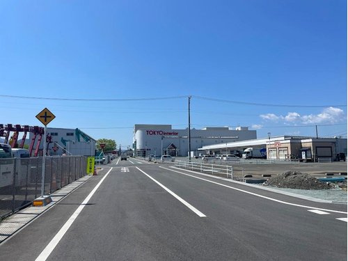 山形市浜崎【新築建売】3号棟の前面道路含む現地写真|前面道路
