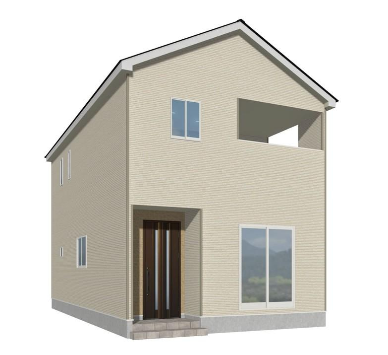 山形市下条町【新築建売】1号棟の外観パース|完成予想図！早期ご予約受付中！