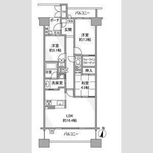 グランドメゾン勝川ネクシティウエストコートの間取り