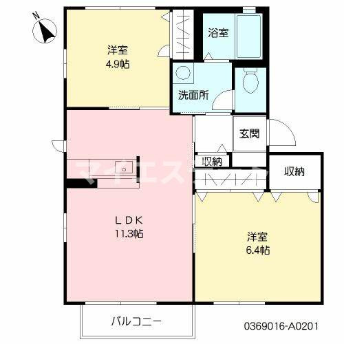【間取り】 | サウザンドタウンA