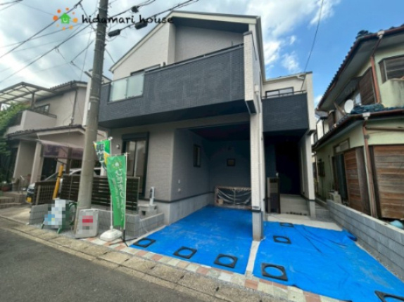 北区本郷町　新築戸建　ブルーミングガーデン01の外観|現地写真