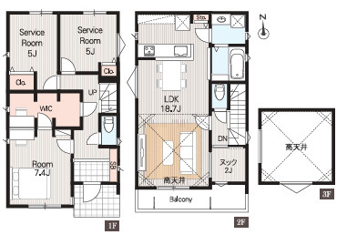 茅ヶ崎市若松町13-2新築戸建ての間取り