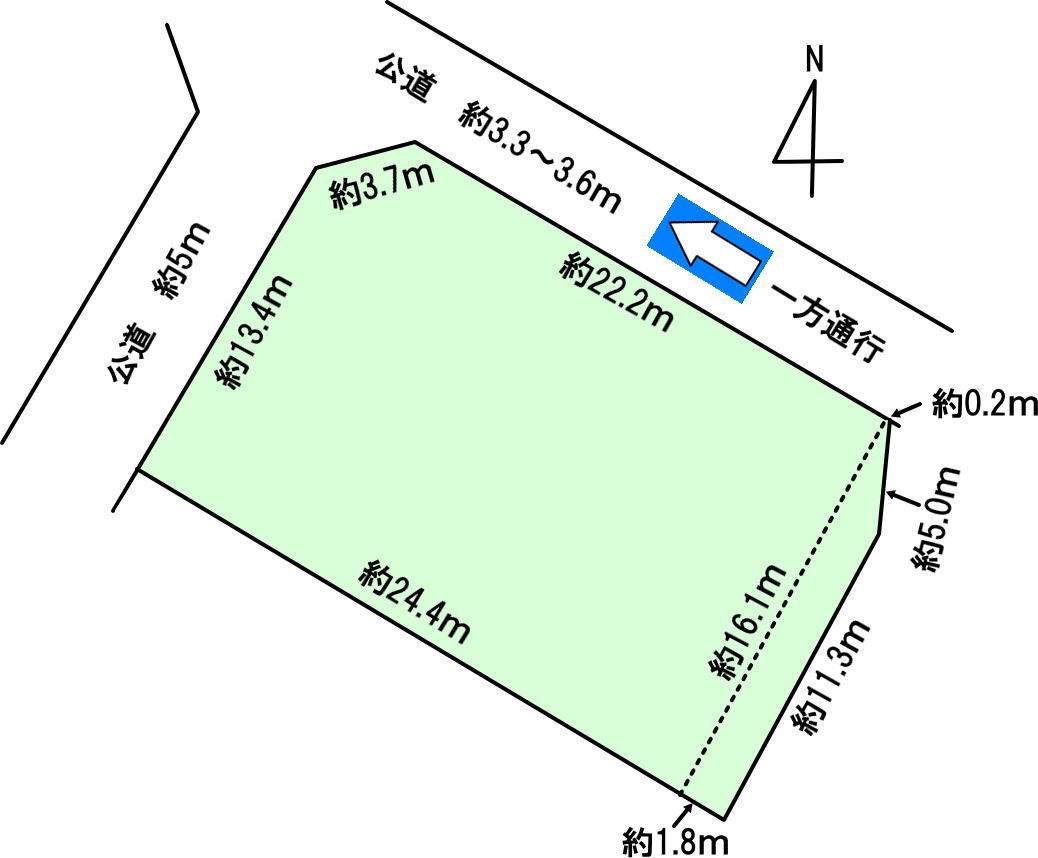 碧南市東山町　中古住宅の区画図