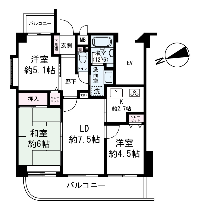 【間取り】の画像