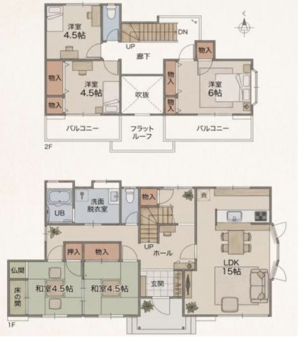 【間取り】 | 東松山西本宿1期　中古戸建