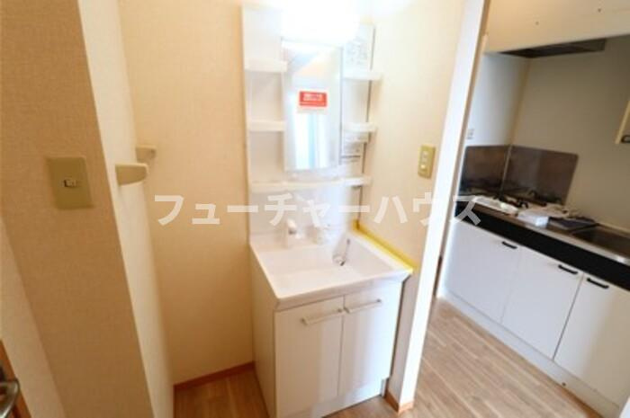 桜花荘の洗面所