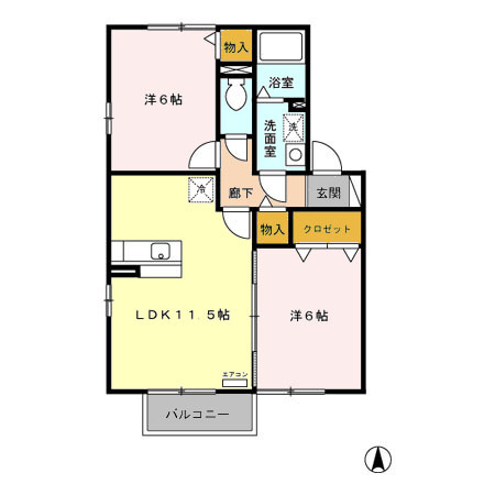 フレスカの間取り